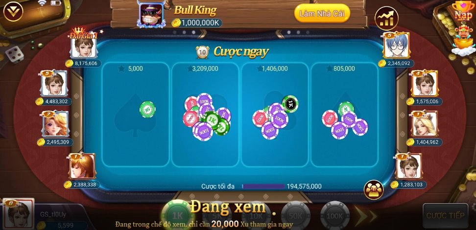 Hướng dẫn chơi Game bài Super Bull App Awin