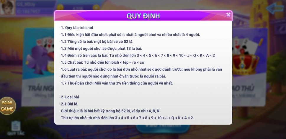 Luật chơi tiến lên miền nam tại Awin68 